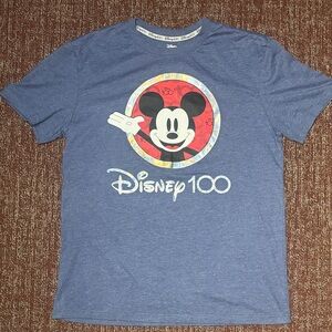 Disney 100 Mickey Mouse navy blue short sleeve T shirt unisex Medium